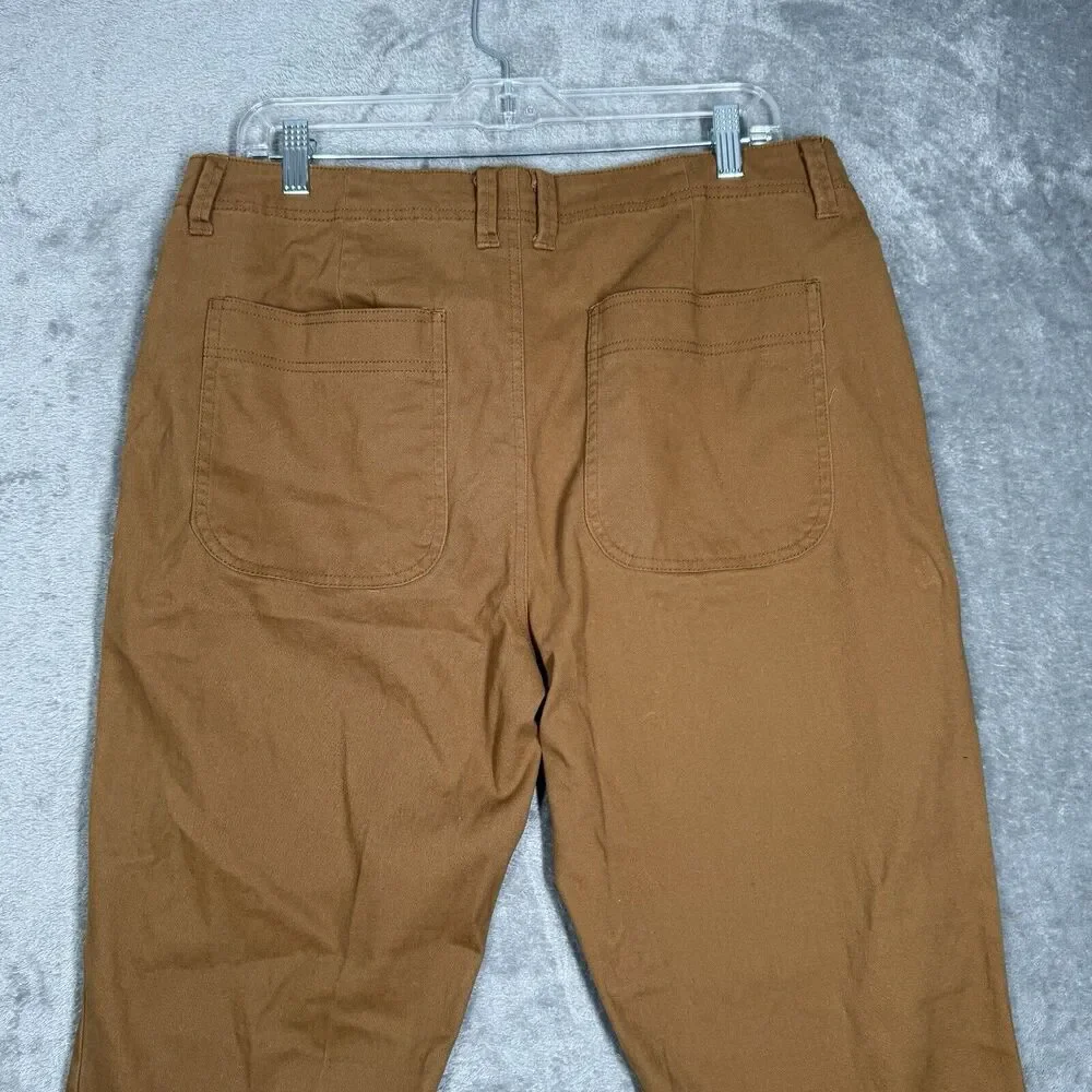 Frye & Co Pants Mens 34x32 BrownStraight Leg Double Knee Neutral Preppy Heritage